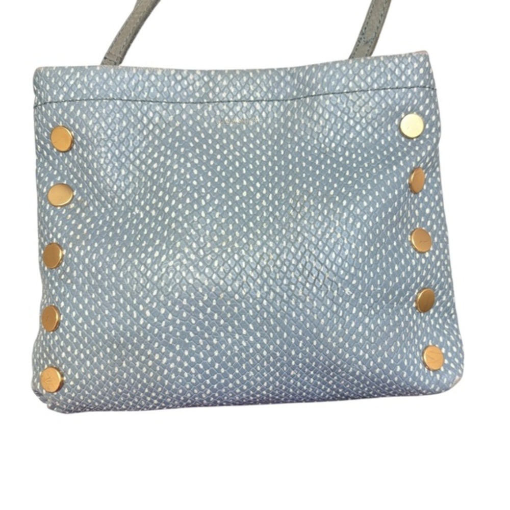 Hammitt duke blue leather crossbody bag